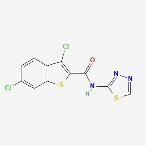 3,6-dichloro-N-(1,3,4-thiadiazol-2-yl)-1-benzothiophene-2-carboxamide