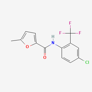 N-[4-chloro-2-(trifluoromethyl)phenyl]-5-methylfuran-2-carboxamide