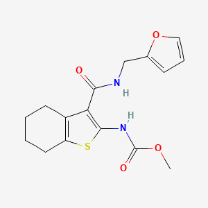 methyl (3-{[(2-furylmethyl)amino]carbonyl}-4,5,6,7-tetrahydro-1-benzothien-2-yl)carbamate