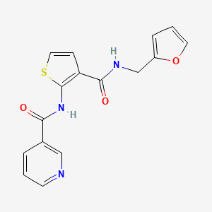 N-(3-{[(FURAN-2-YL)METHYL]CARBAMOYL}THIOPHEN-2-YL)PYRIDINE-3-CARBOXAMIDE