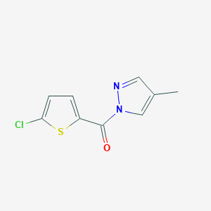 (5-chlorothiophen-2-yl)(4-methyl-1H-pyrazol-1-yl)methanone