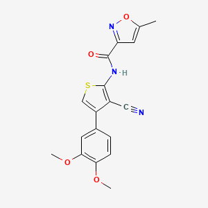 molecular formula C18H15N3O4S B3595466 N-[3-cyano-4-(3,4-dimethoxyphenyl)-2-thienyl]-5-methyl-3-isoxazolecarboxamide 