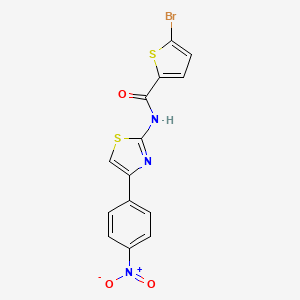 5-bromo-N-[4-(4-nitrophenyl)-1,3-thiazol-2-yl]thiophene-2-carboxamide