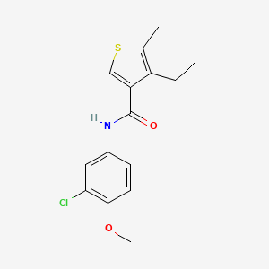 N-(3-chloro-4-methoxyphenyl)-4-ethyl-5-methylthiophene-3-carboxamide