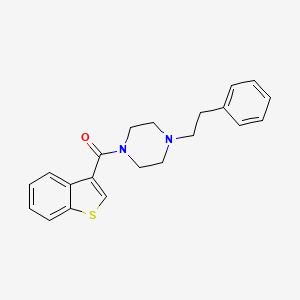 1-BENZOTHIOPHEN-3-YL(4-PHENETHYLPIPERAZINO)METHANONE