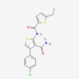 4-(4-CHLOROPHENYL)-2-{[(5-ETHYL-2-THIENYL)CARBONYL]AMINO}-3-THIOPHENECARBOXAMIDE