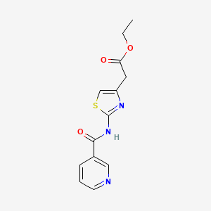 ETHYL 2-[2-(PYRIDINE-3-AMIDO)-1,3-THIAZOL-4-YL]ACETATE