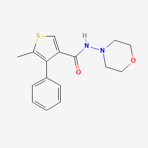 5-methyl-N-4-morpholinyl-4-phenyl-3-thiophenecarboxamide