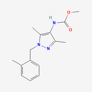 methyl [3,5-dimethyl-1-(2-methylbenzyl)-1H-pyrazol-4-yl]carbamate