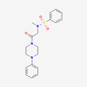 N-Methyl-N-[2-oxo-2-(4-phenyl-piperazin-1-yl)-ethyl]-benzenesulfonamide