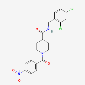 N-(2,4-dichlorobenzyl)-1-(4-nitrobenzoyl)-4-piperidinecarboxamide