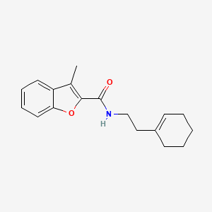 N-[2-(cyclohex-1-en-1-yl)ethyl]-3-methyl-1-benzofuran-2-carboxamide