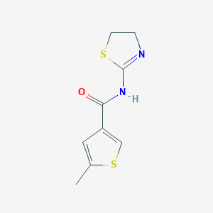 molecular formula C9H10N2OS2 B3595678 N-(4,5-dihydro-1,3-thiazol-2-yl)-5-methyl-3-thiophenecarboxamide 