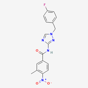 N-[1-(4-fluorobenzyl)-1H-1,2,4-triazol-3-yl]-3-methyl-4-nitrobenzamide