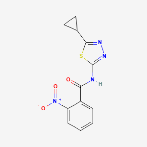 N-(5-cyclopropyl-1,3,4-thiadiazol-2-yl)-2-nitrobenzamide