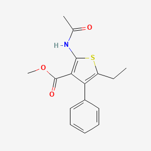 Methyl 2-acetamido-5-ethyl-4-phenylthiophene-3-carboxylate