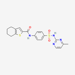 N-{4-[(4-METHYL-2-PYRIMIDINYL)SULFAMOYL]PHENYL}-4,5,6,7-TETRAHYDRO-1-BENZOTHIOPHENE-2-CARBOXAMIDE