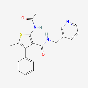 2-ACETAMIDO-5-METHYL-4-PHENYL-N-[(PYRIDIN-3-YL)METHYL]THIOPHENE-3-CARBOXAMIDE