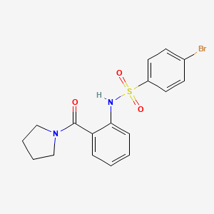 4-bromo-N-[2-(1-pyrrolidinylcarbonyl)phenyl]benzenesulfonamide