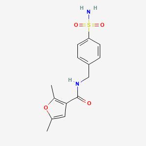 2,5-DIMETHYL-N-(4-SULFAMOYLBENZYL)-3-FURAMIDE