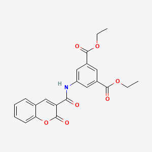 diethyl 5-{[(2-oxo-2H-chromen-3-yl)carbonyl]amino}isophthalate