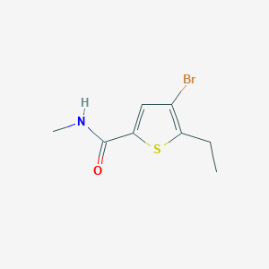 molecular formula C8H10BrNOS B3595915 4-bromo-5-ethyl-N-methylthiophene-2-carboxamide 