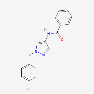 N-{1-[(4-CHLOROPHENYL)METHYL]-1H-PYRAZOL-4-YL}BENZAMIDE