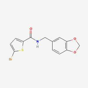 N-[(2H-13-BENZODIOXOL-5-YL)METHYL]-5-BROMOTHIOPHENE-2-CARBOXAMIDE