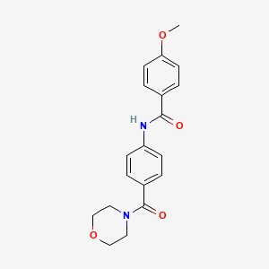 4-methoxy-N-[4-(4-morpholinylcarbonyl)phenyl]benzamide