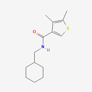 N-(cyclohexylmethyl)-4,5-dimethylthiophene-3-carboxamide