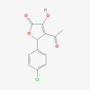 molecular formula C12H9ClO4 B359603 4-acetyl-5-(4-chlorophenyl)-3-hydroxy-2(5H)-furanone CAS No. 91498-84-9