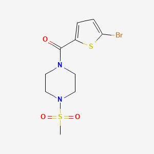 (5-BROMO-2-THIENYL)[4-(METHYLSULFONYL)PIPERAZINO]METHANONE