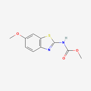 molecular formula C10H10N2O3S B3596043 methyl (6-methoxy-1,3-benzothiazol-2-yl)carbamate 