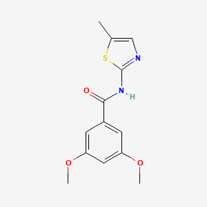 3,5-dimethoxy-N-(5-methyl-1,3-thiazol-2-yl)benzamide