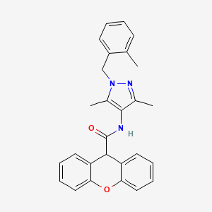 N-[3,5-dimethyl-1-(2-methylbenzyl)-1H-pyrazol-4-yl]-9H-xanthene-9-carboxamide