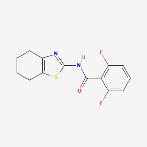 molecular formula C14H12F2N2OS B3596096 2,6-difluoro-N-(4,5,6,7-tetrahydro-1,3-benzothiazol-2-yl)benzamide 