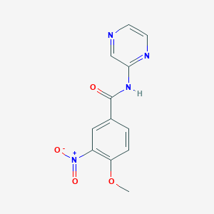 4-methoxy-3-nitro-N-(pyrazin-2-yl)benzamide