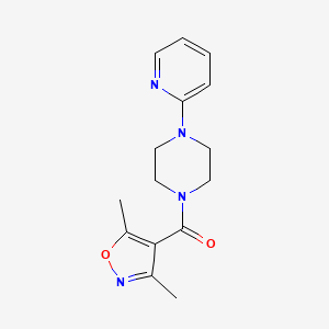 1-[(3,5-dimethyl-4-isoxazolyl)carbonyl]-4-(2-pyridinyl)piperazine