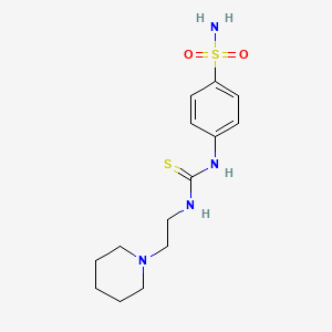 4-[({[2-(1-piperidinyl)ethyl]amino}carbonothioyl)amino]benzenesulfonamide