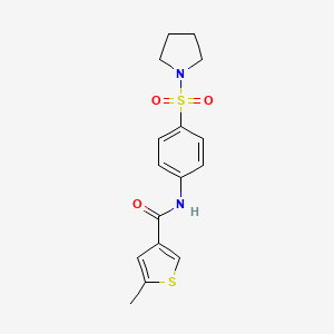 5-METHYL-N-[4-(PYRROLIDINE-1-SULFONYL)PHENYL]THIOPHENE-3-CARBOXAMIDE