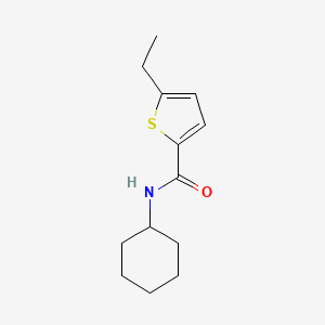 molecular formula C13H19NOS B3596173 N-cyclohexyl-5-ethylthiophene-2-carboxamide 