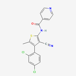 N-[3-cyano-4-(2,4-dichlorophenyl)-5-methyl-2-thienyl]isonicotinamide