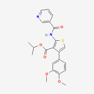 PROPAN-2-YL 4-(3,4-DIMETHOXYPHENYL)-2-(PYRIDINE-3-AMIDO)THIOPHENE-3-CARBOXYLATE