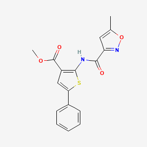 methyl 2-{[(5-methyl-3-isoxazolyl)carbonyl]amino}-5-phenyl-3-thiophenecarboxylate