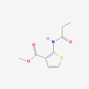 molecular formula C9H11NO3S B3596201 methyl 2-propionamidothiophene-3-carboxylate 