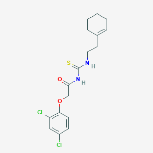 molecular formula C17H20Cl2N2O2S B359621 N-[2-(cyclohexen-1-yl)ethylcarbamothioyl]-2-(2,4-dichlorophenoxy)acetamide CAS No. 642958-06-3
