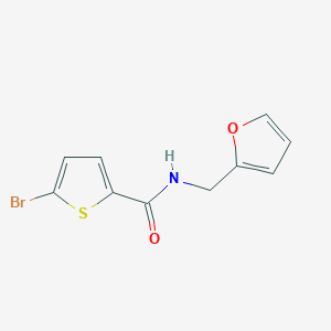 molecular formula C10H8BrNO2S B3596217 5-bromo-N-[(furan-2-yl)methyl]thiophene-2-carboxamide 