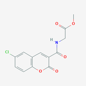 METHYL 2-[(6-CHLORO-2-OXO-2H-CHROMEN-3-YL)FORMAMIDO]ACETATE