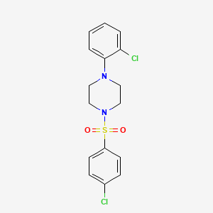 1-(2-chlorophenyl)-4-[(4-chlorophenyl)sulfonyl]piperazine