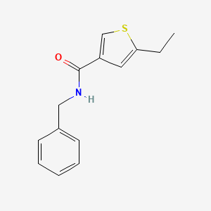 molecular formula C14H15NOS B3596243 N-benzyl-5-ethylthiophene-3-carboxamide CAS No. 775300-08-8